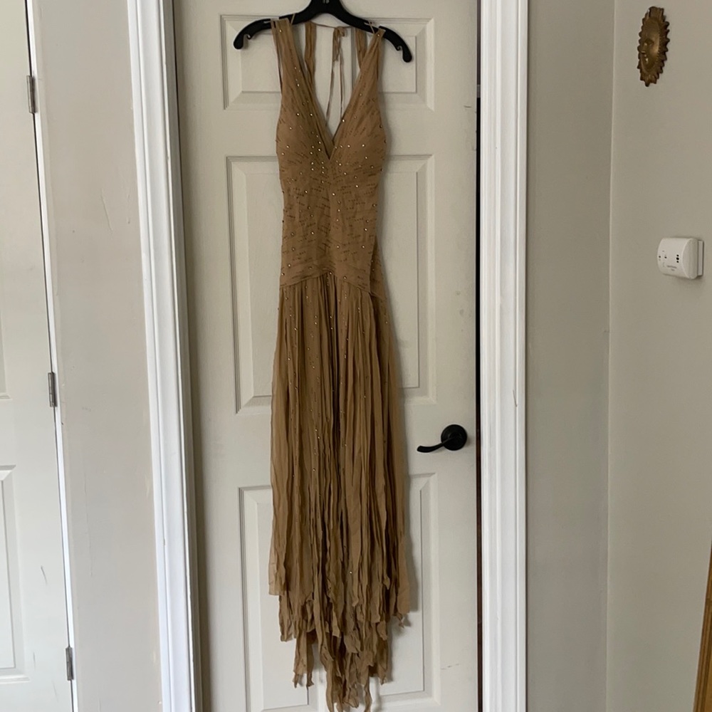 Vintage Maxazria Collection Silk embellished carwash dress
